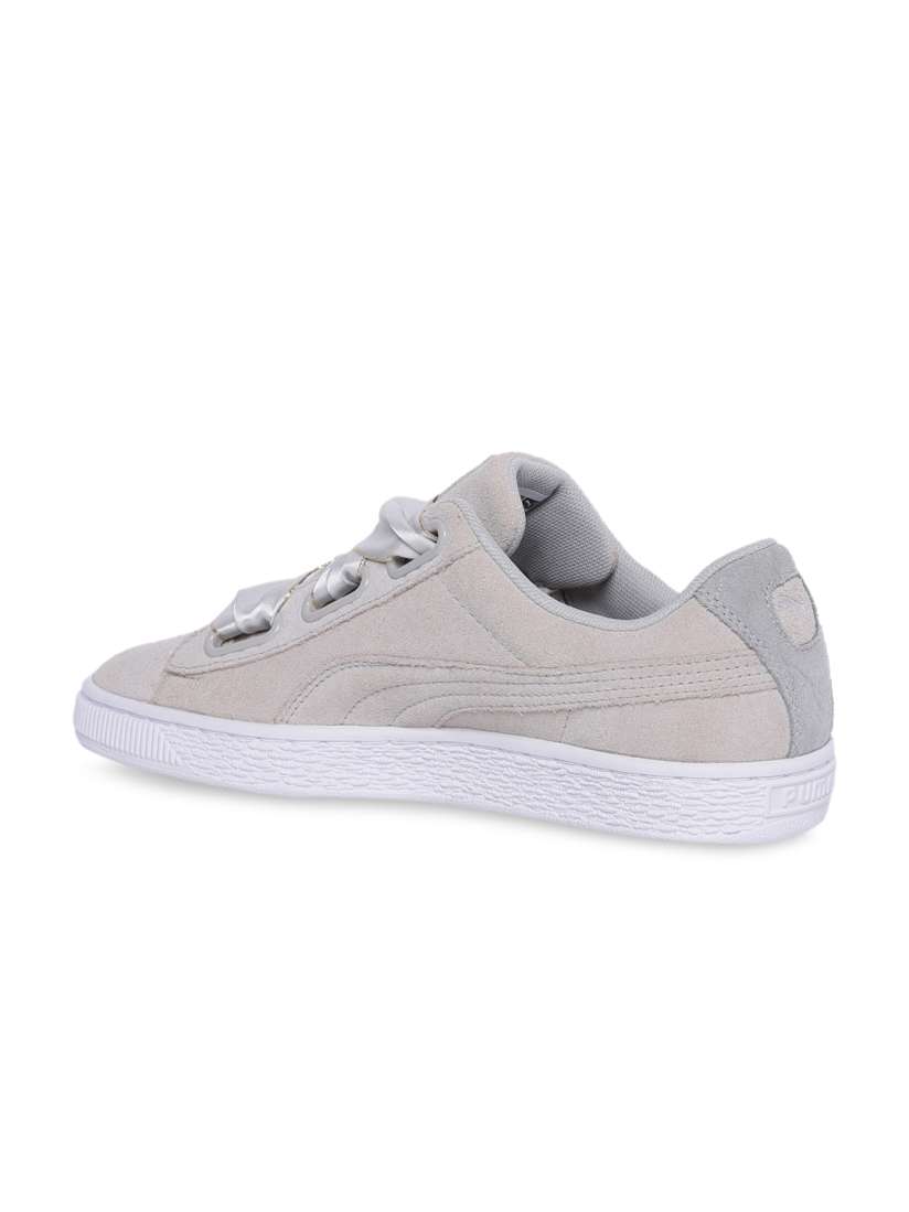 Puma basket grey suede best sale