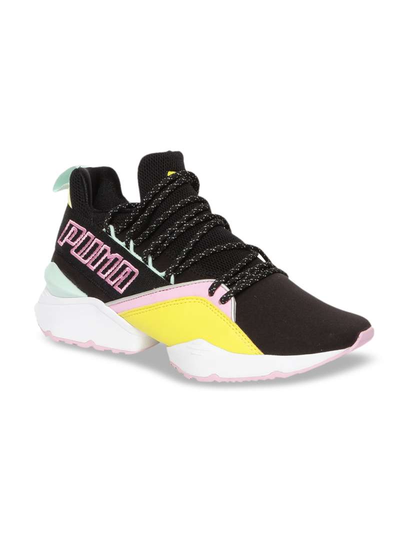 Buy Puma Women Black Yellow Muse Maia TZ Wn s Sneakers Casual Shoes for Women 8758203 Myntra