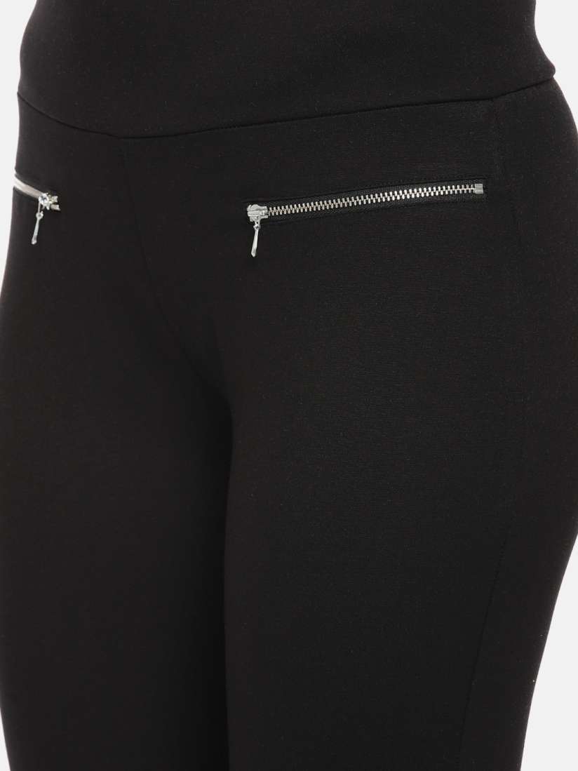 Ladies black treggings clearance