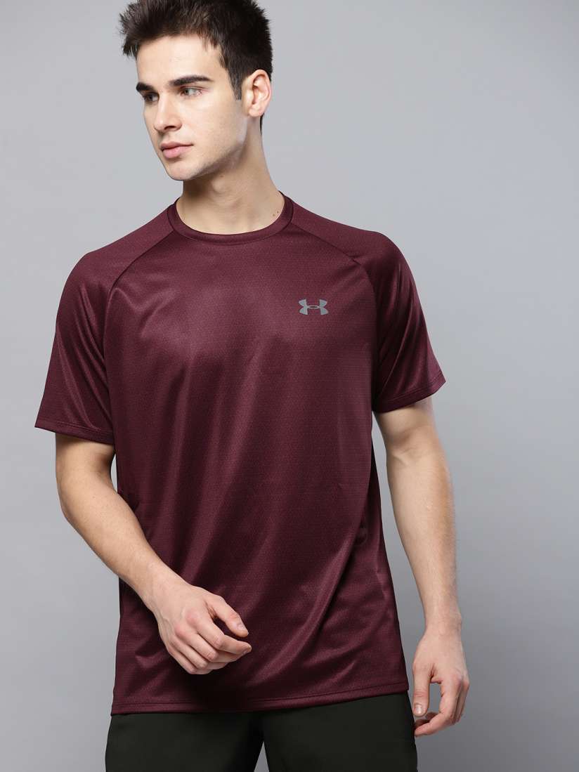 Burgundy under armour shirt shop