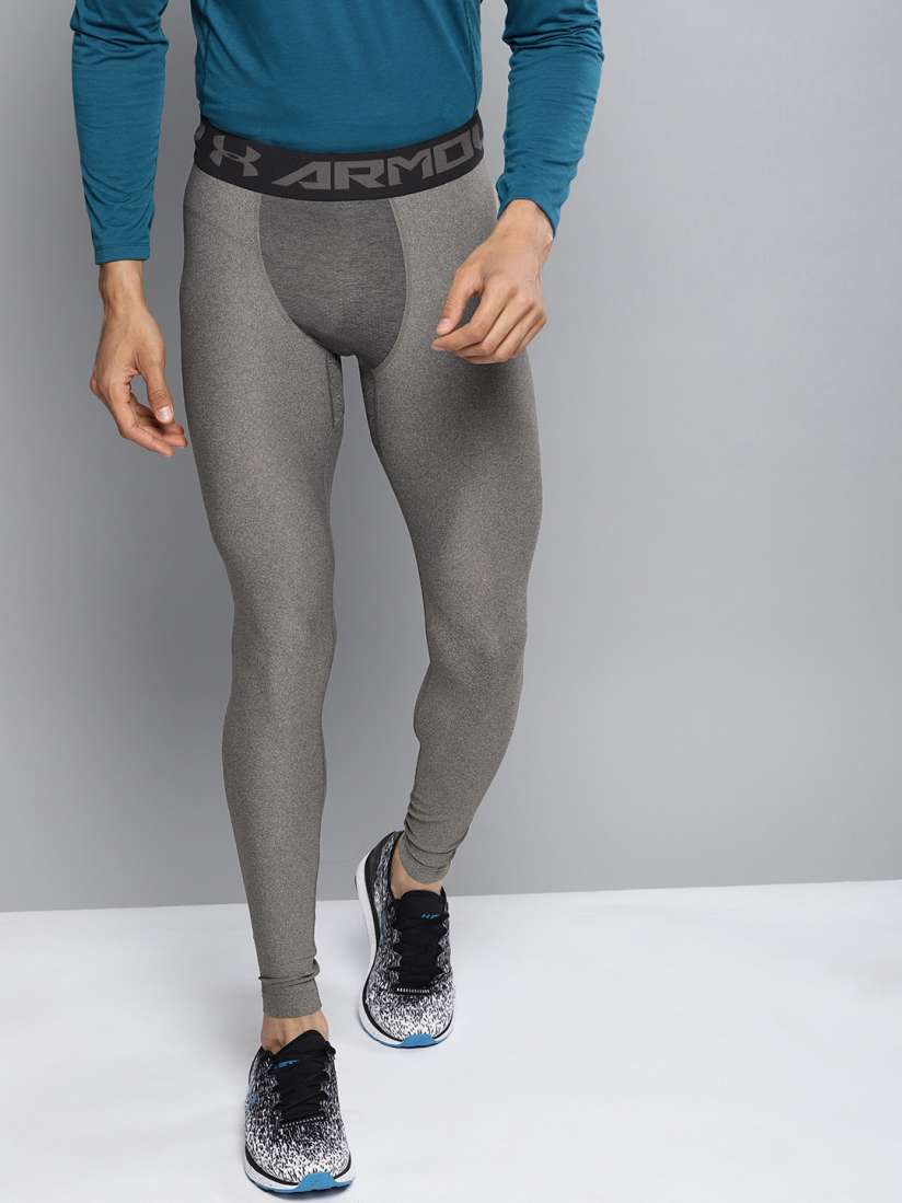 Buy UNDER ARMOUR Men Grey Heat Gear Armour 2.0 Tights Tights for Men 8774605 Myntra