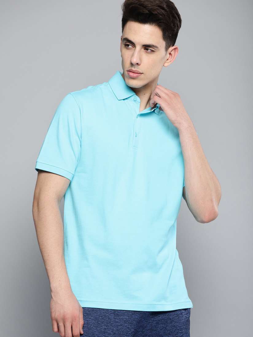 Buy UNDER ARMOUR Men Blue Charged Cotton Pique Solid Polo T shirt Tshirts for Men 8774645 Myntra