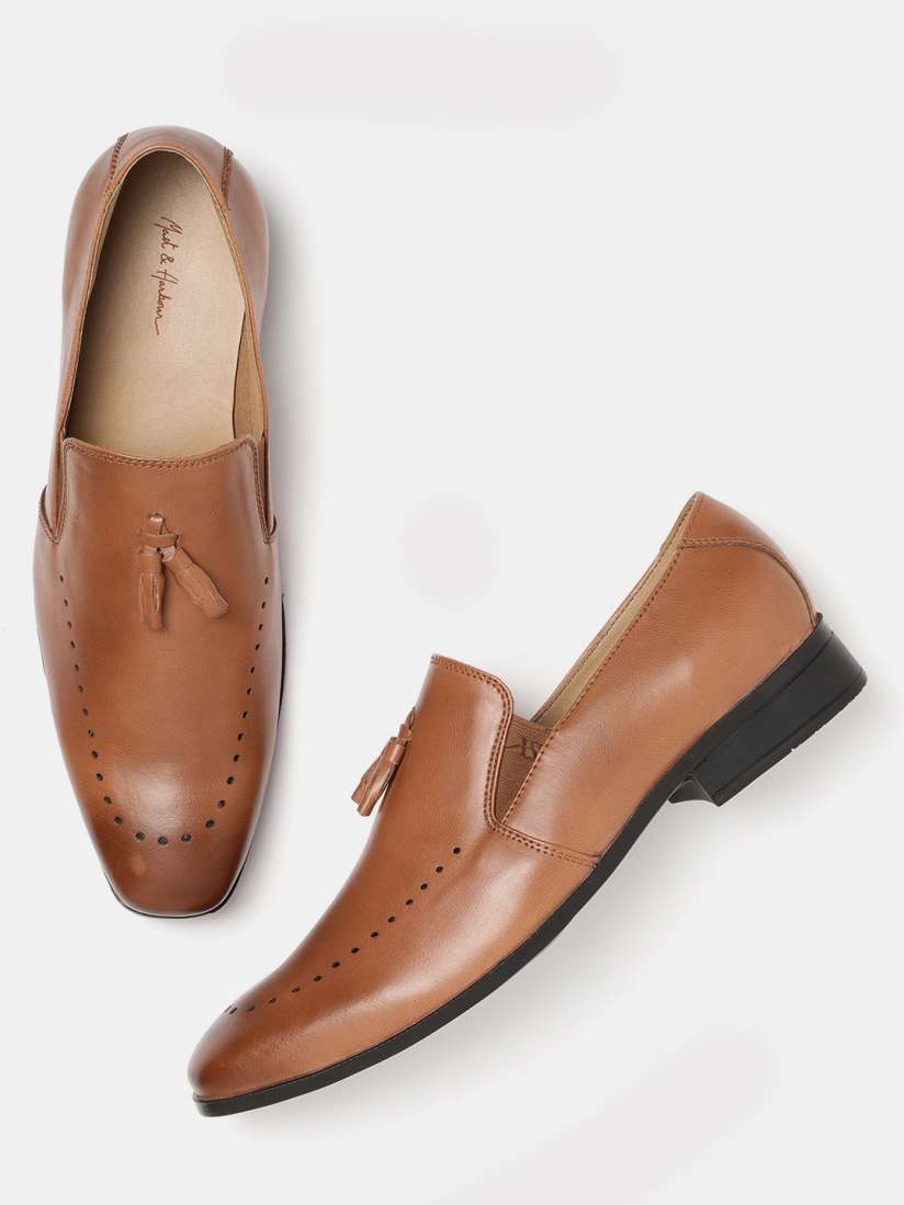 Buy Mast Harbour Men Tan Brown Semiformal Slip Ons Formal Shoes for Men 8786737 Myntra