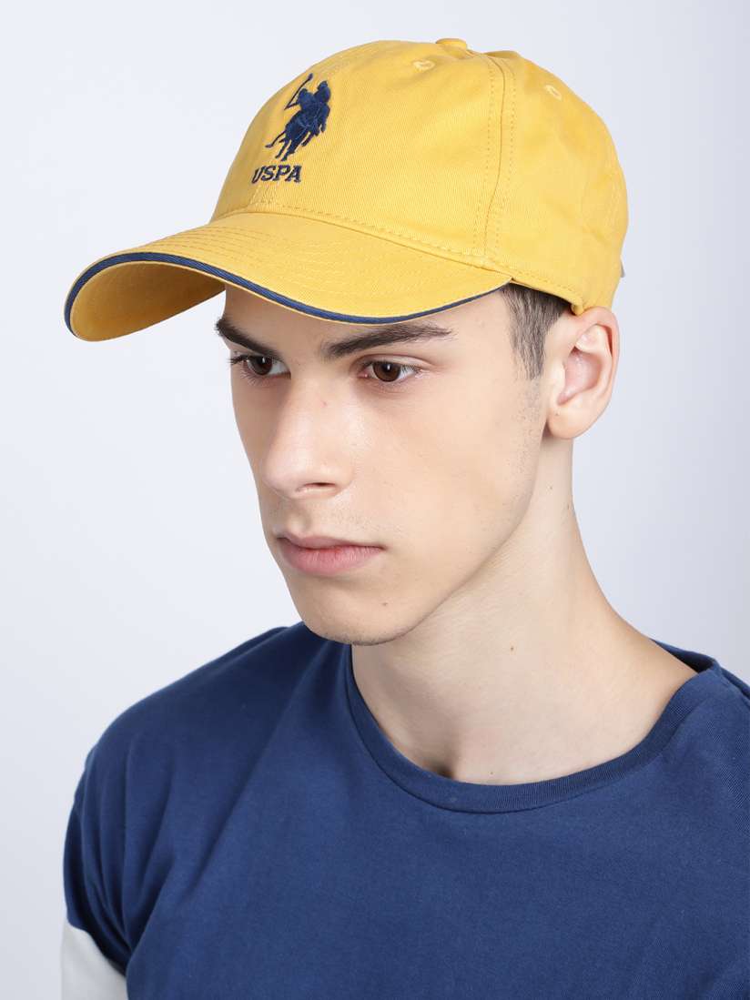 Buy U.S. Polo Assn. Men Yellow Solid Baseball Cap Caps for Men 8789271 Myntra