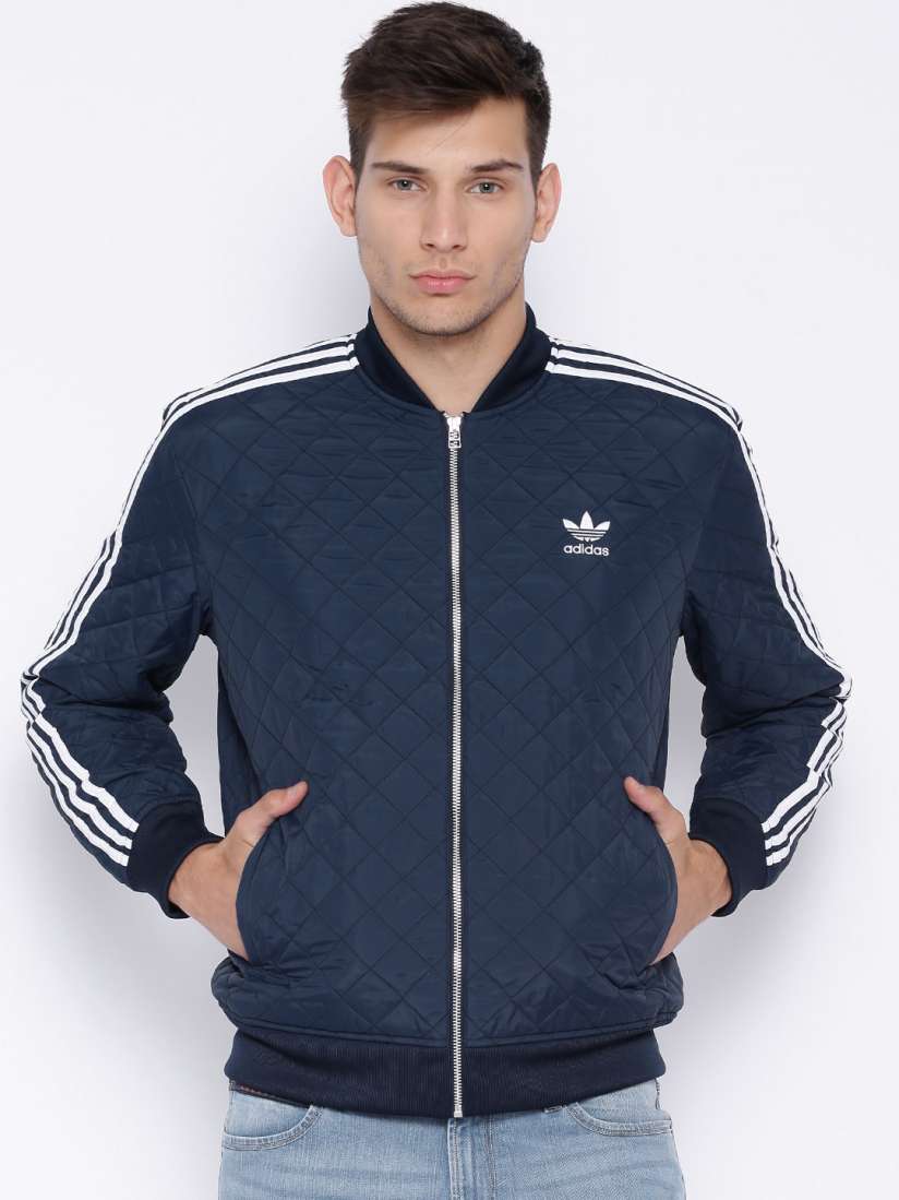 Buy ADIDAS Originals Navy Quilted SST Jacket Jackets for Men 879082 Myntra