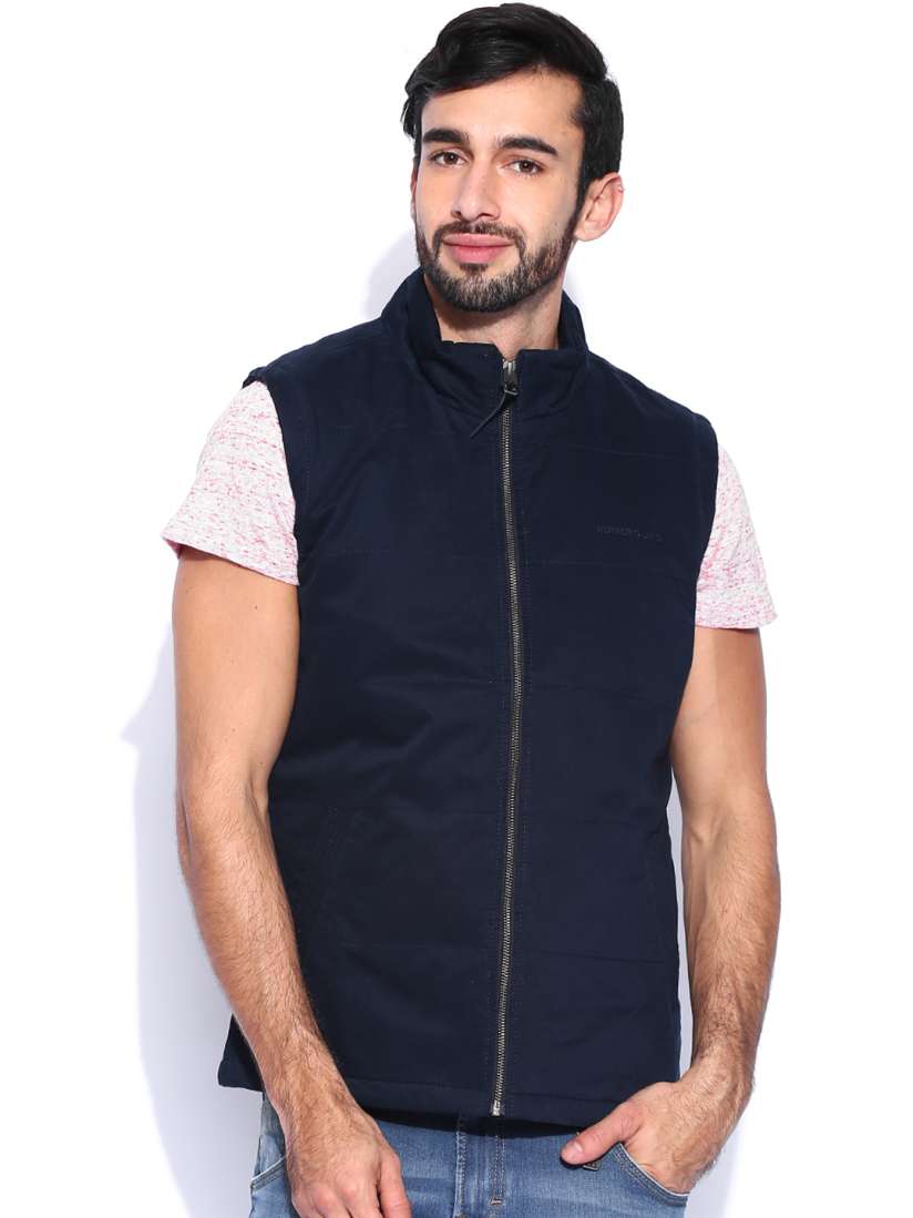 Buy Numero Uno Navy Sleeveless Jacket Jackets for Men 880177 Myntra