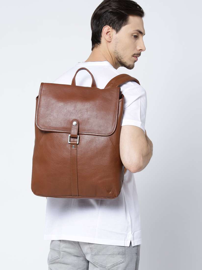 Buy Hidesign Men Brown Solid Leather Backpack Backpacks for Men 8803143 Myntra