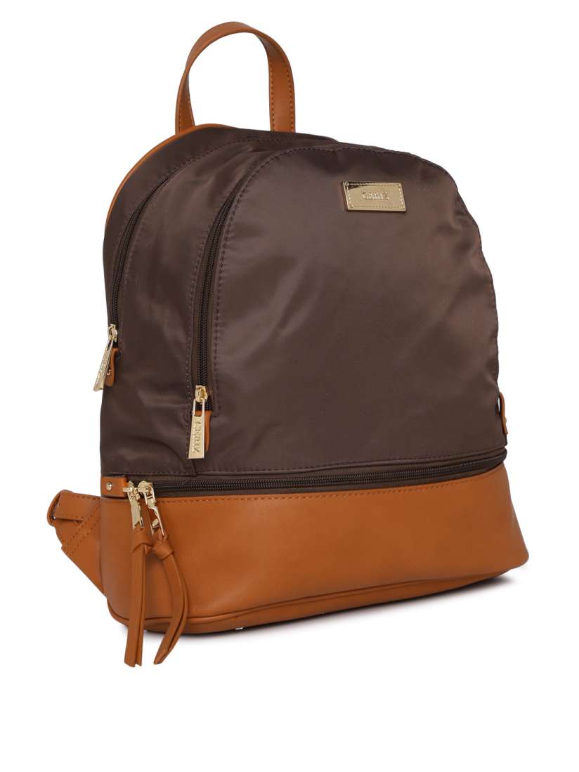Buy CERIZ Women Brown Solid Backpack Backpacks for Women 8803321 Myntra