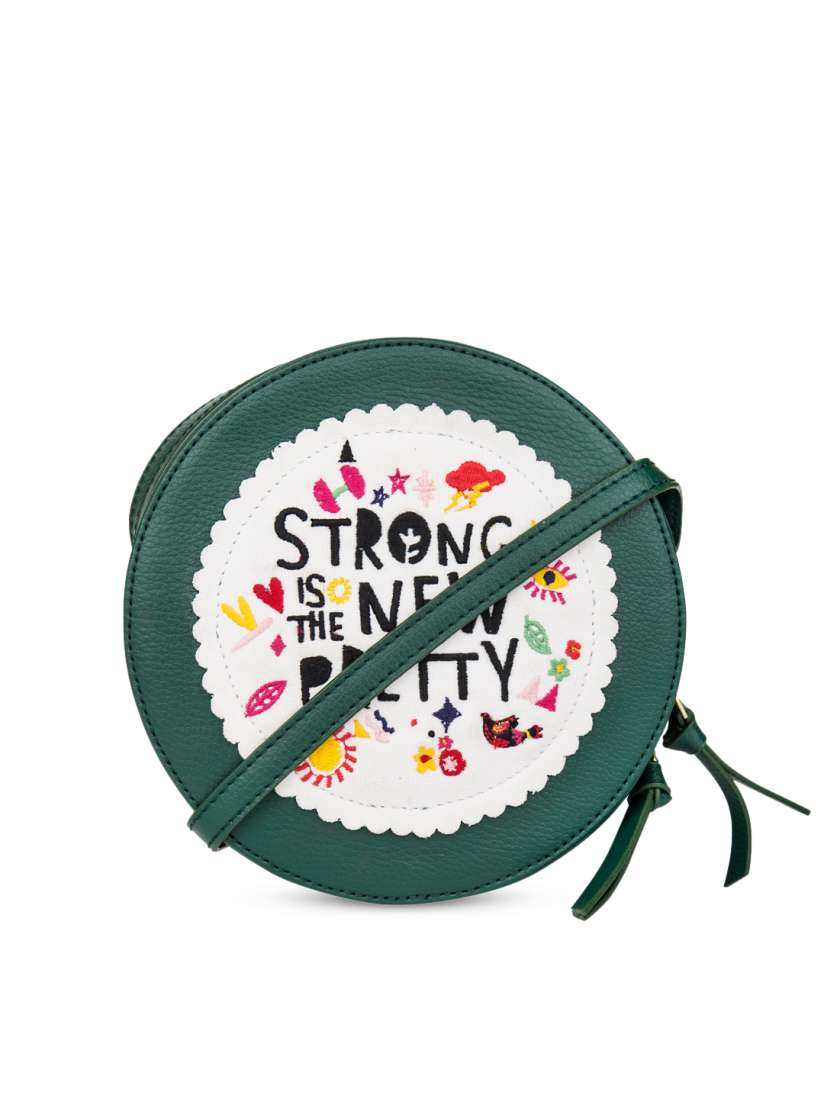 Buy Chumbak Olive Green Embellished Sling Bag Handbags for Women 8803993 Myntra