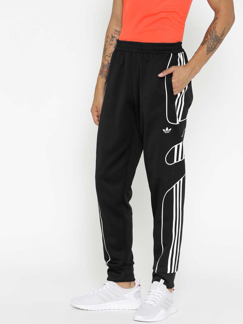 Buy ADIDAS Originals Men Black White Printed Flame Strike Joggers Track Pants for Men 8808763 Myntra