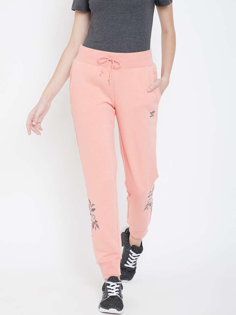 Peach adidas sweatpants store