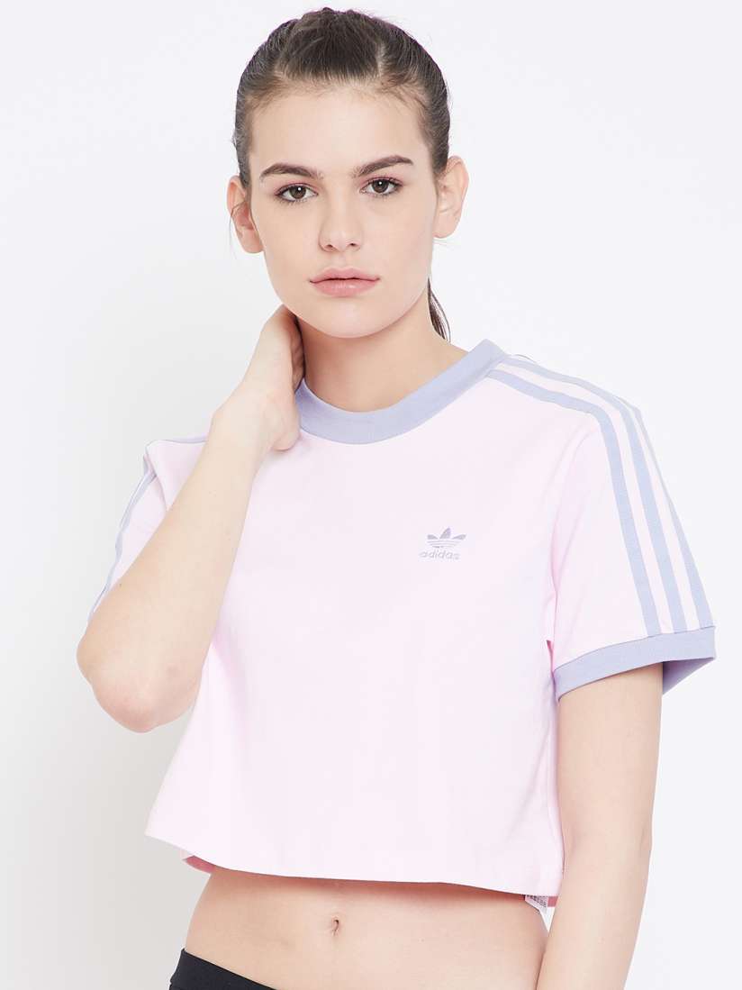 Buy ADIDAS Originals Women Pink Cropped T shirt Tshirts for Women 8809809 Myntra
