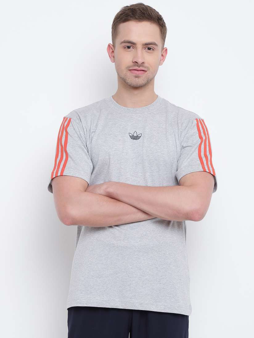 Buy ADIDAS Originals Men Grey Solid FLOATING T shirt Tshirts for Men 8809891 Myntra