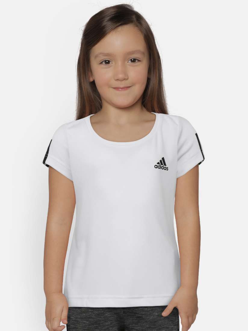 Buy ADIDAS Girls White Solid Equipment Training T Shirt Tshirts for Girls 8809939 Myntra