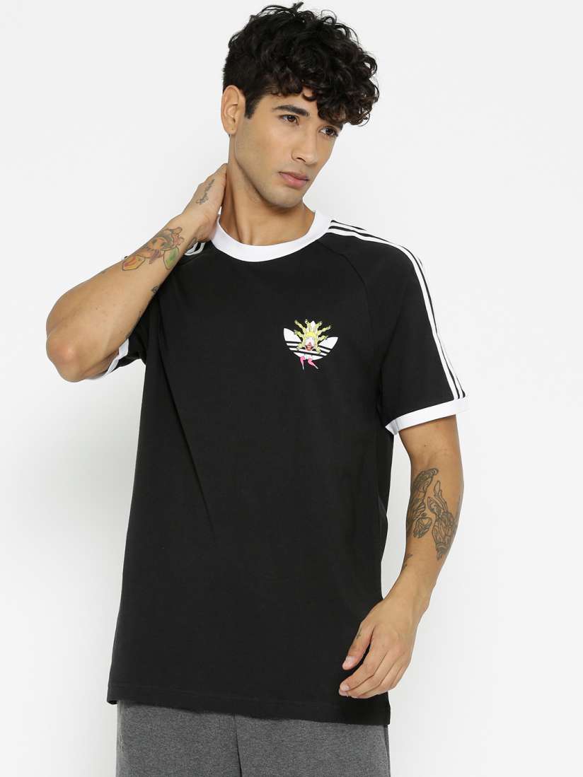 Buy ADIDAS ORIGINALS Men Black Solid Tanaami California Pure Cotton T shirt Tshirts for Men 8810035 Myntra