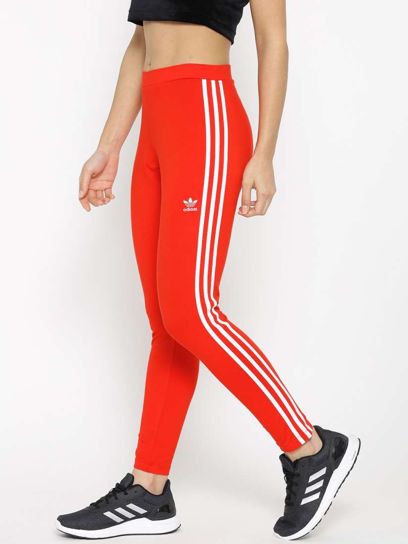 Buy ADIDAS ORIGINALS Women Red 3 Striped Tights Tights for Women 8810459 Myntra