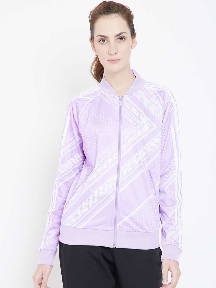 Adidas lavender jacket deals