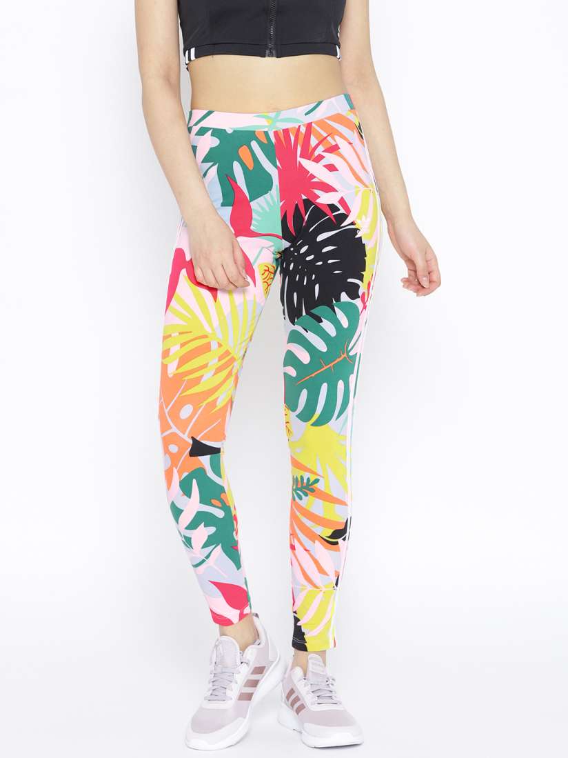 Buy ADIDAS Originals Women Multicoloured Tropicalage 3 Stripes Tights Tights for Women 8810589 Myntra