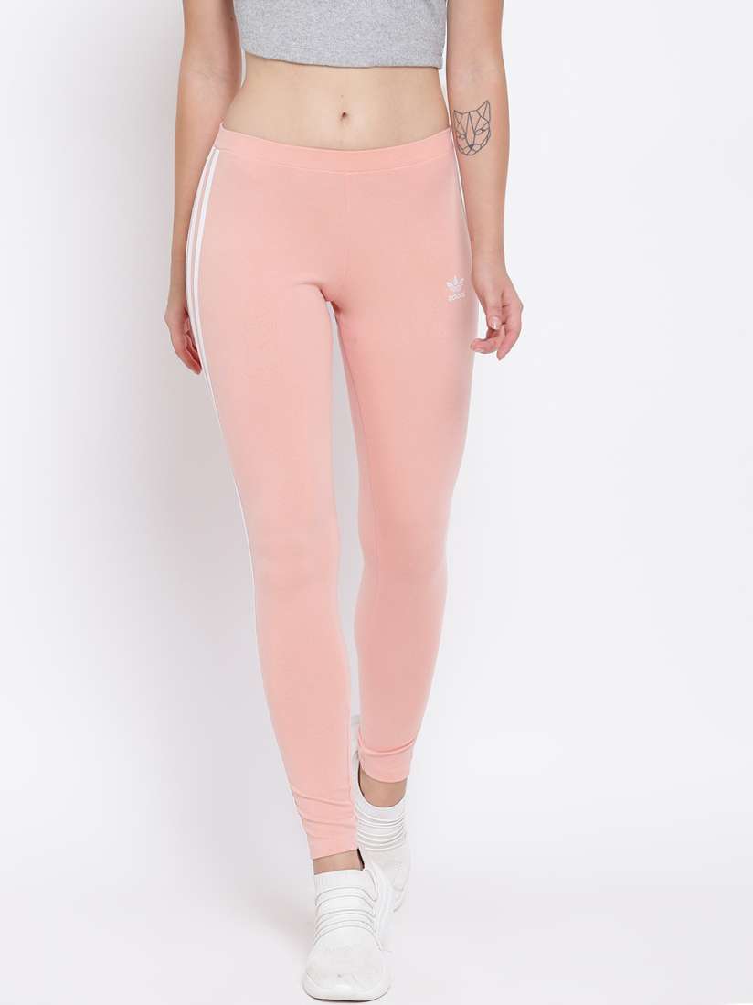 Buy ADIDAS Originals Women Peach coloured Solid Slim Fit Track Pants Tights for Women 8810685 Myntra