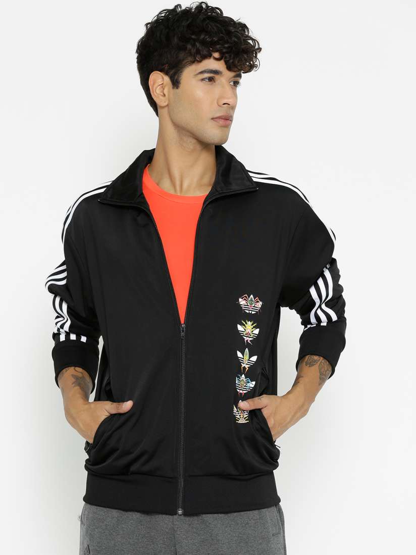 Buy ADIDAS Originals Men Black Self Design TANAAMI FB Track Jacket Jackets for Men 8810723 Myntra