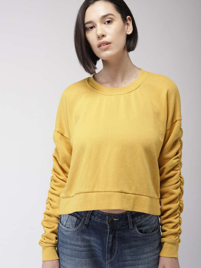 Yellow sweatshirt forever 21 hotsell