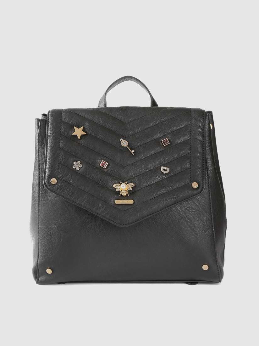 Dune black quilted backpack shop