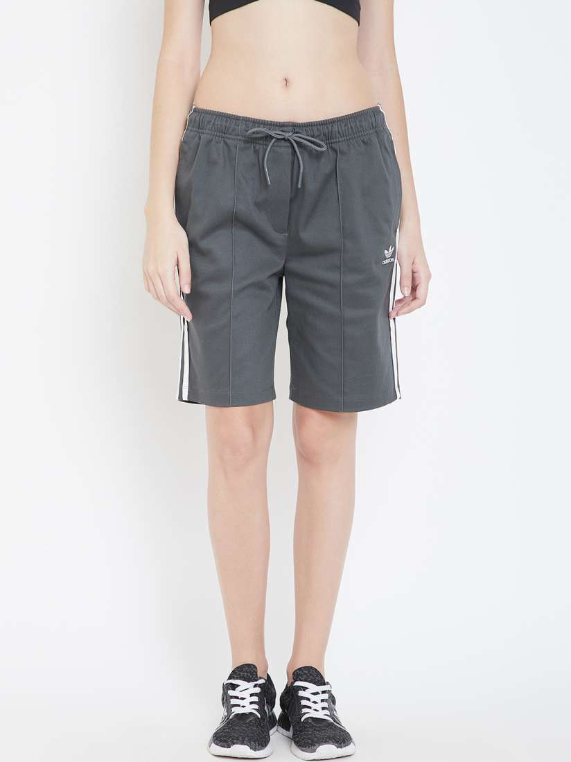 Buy ADIDAS Originals Women Charcoal Grey Solid Sports Shorts Shorts for Women 8843833 Myntra