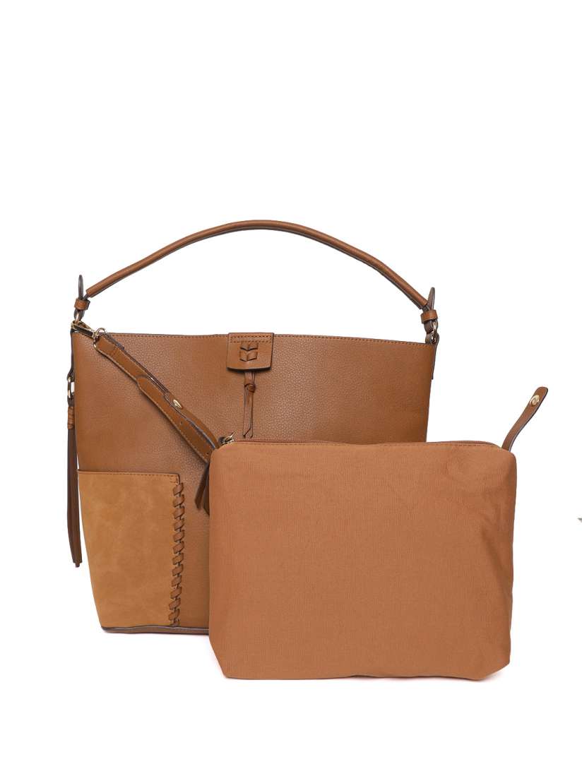 Buy Accessorize Brown Solid Shoulder Bag Handbags for Women 8859143 Myntra