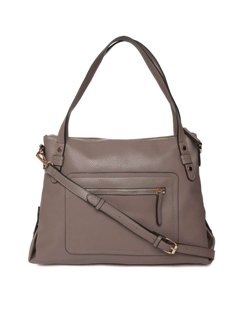 Buy Accessorize Taupe Solid Shoulder Bag Handbags for Women 8859157 Myntra