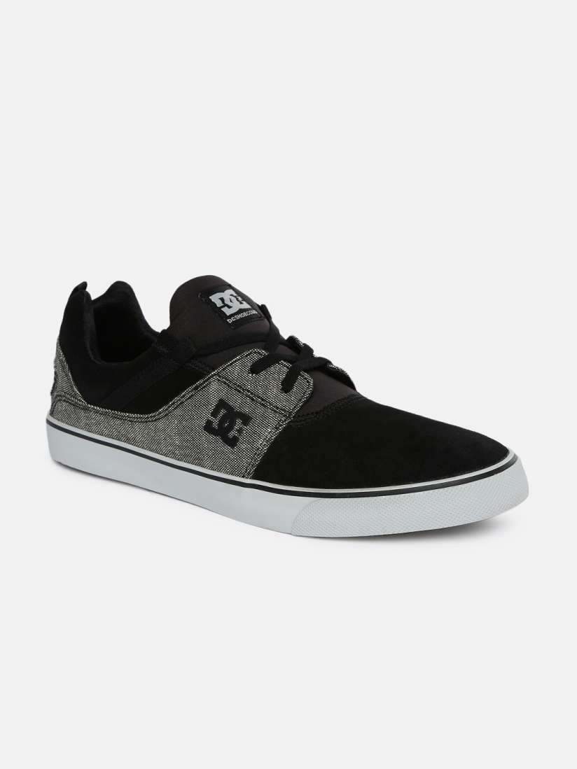 Buy DC Men Black Grey HEATHROW V SE Leather Sneakers Casual Shoes for Men 8860873 Myntra