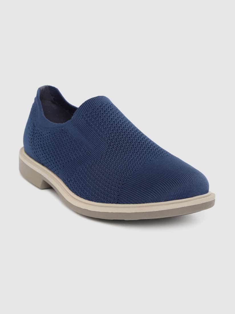 Buy Skechers Men Navy Blue Mark Nason Monza Woven Design Slip Ons Casual Shoes for Men 8885715 Myntra