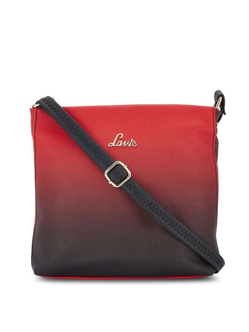Buy Lavie Red Black Colourblocked Sling Bag Handbags for Women 8891441 Myntra