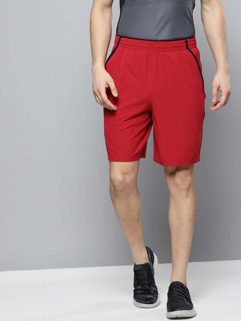 Buy UNDER ARMOUR Men Maroon Solid Qualifier WG Perf Sports Shorts Shorts for Men 8903347 Myntra