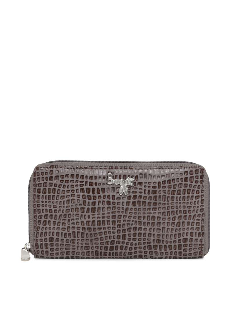 Buy Baggit Women Grey Textured Zip Around Wallet Wallets for Women 8904839 Myntra