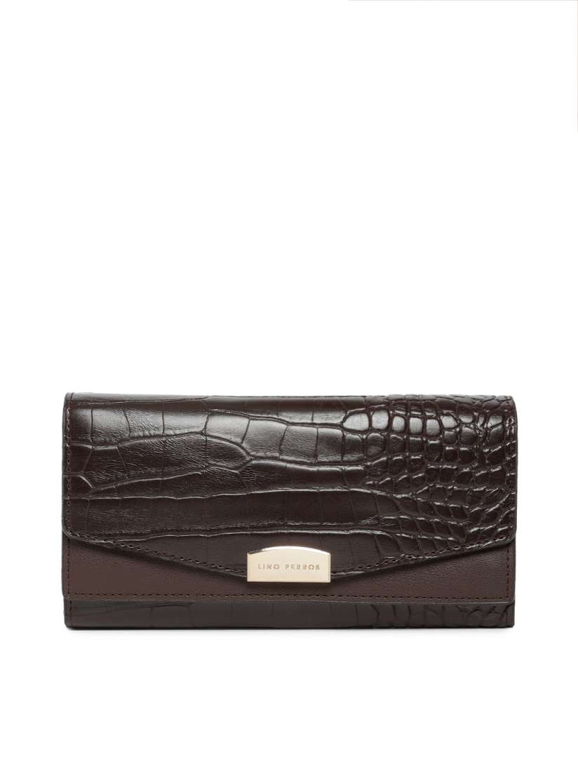 Buy Lino Perros Women Brown Solid Two Fold Wallet Wallets for Women 8920749 Myntra