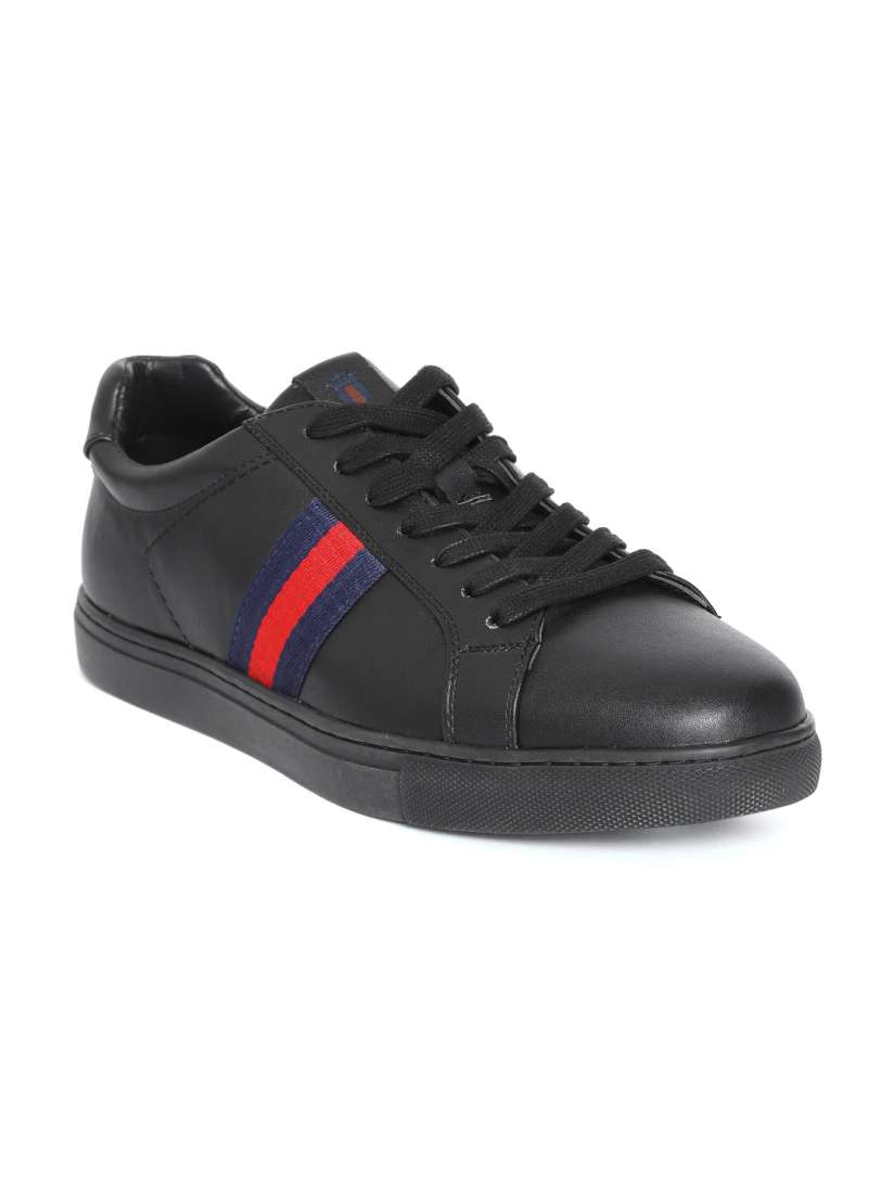 Myntra black shoes new arrivals