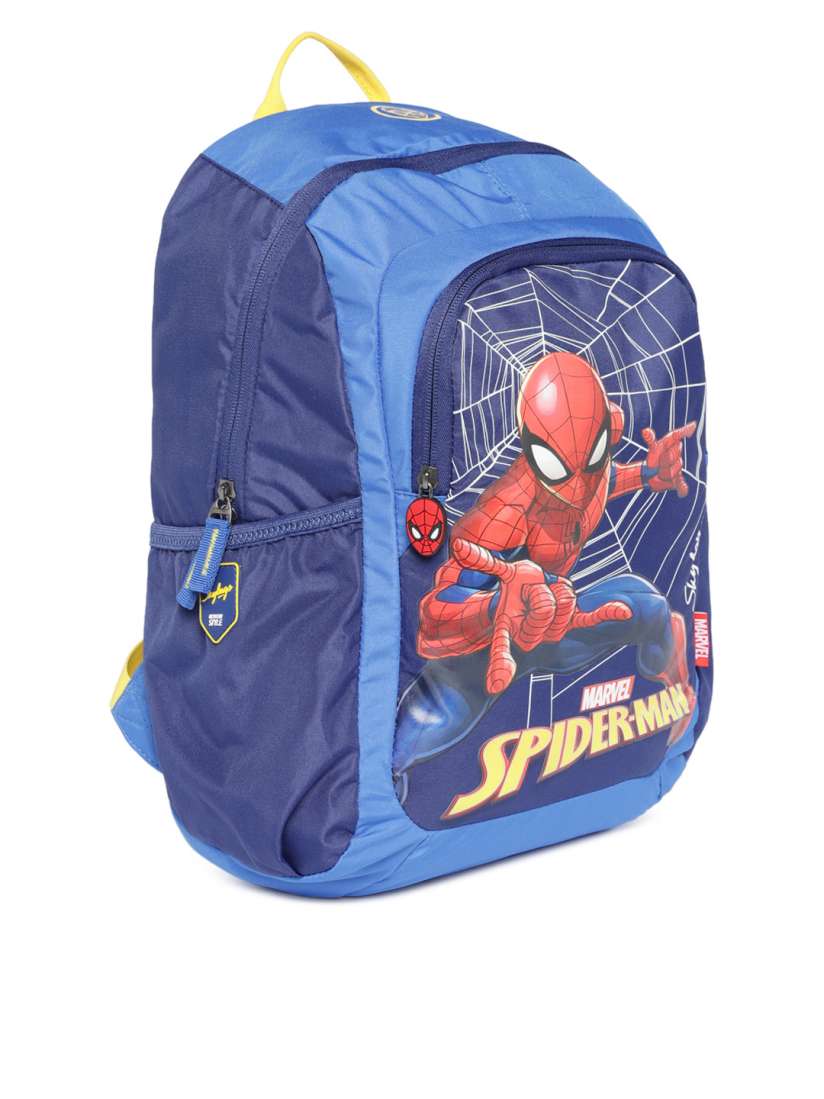 Buy Skybags Boys Blue Red Spidermnan Printed Backpack Backpacks for Boys 8937291 Myntra