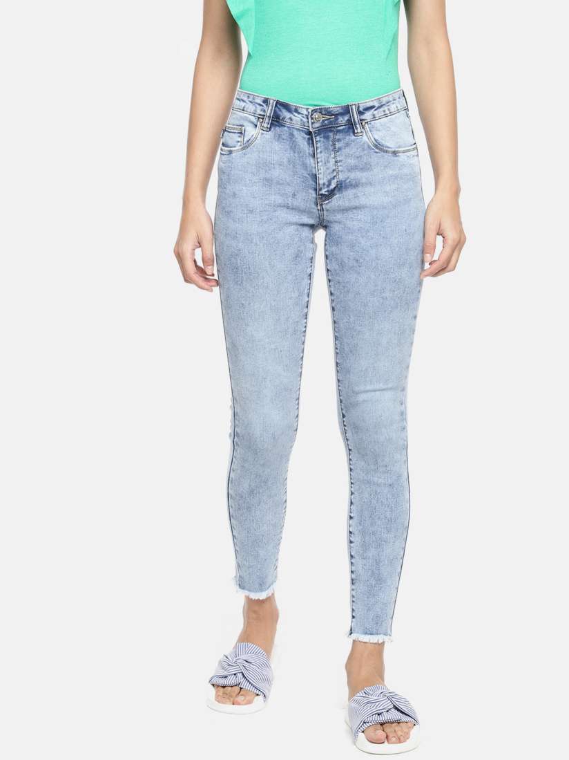 Buy ONLY Women Blue Skinny Fit Mid Rise Clean Look Stretchable Jeans Jeans for Women 8943649 Myntra