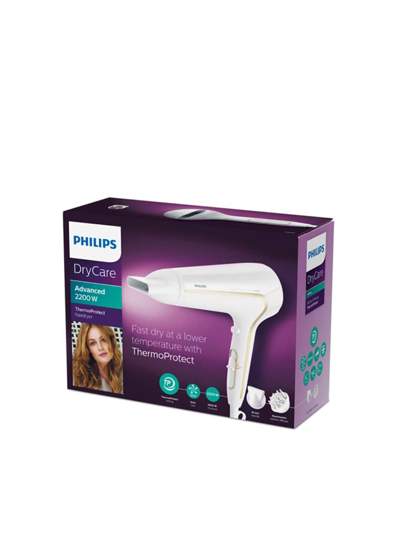 Buy Philips HP8232 00 DryCare Advanced 2200W ThermoProtect Ionic Hair Dryer White Dryers for Unisex 8944643 Myntra