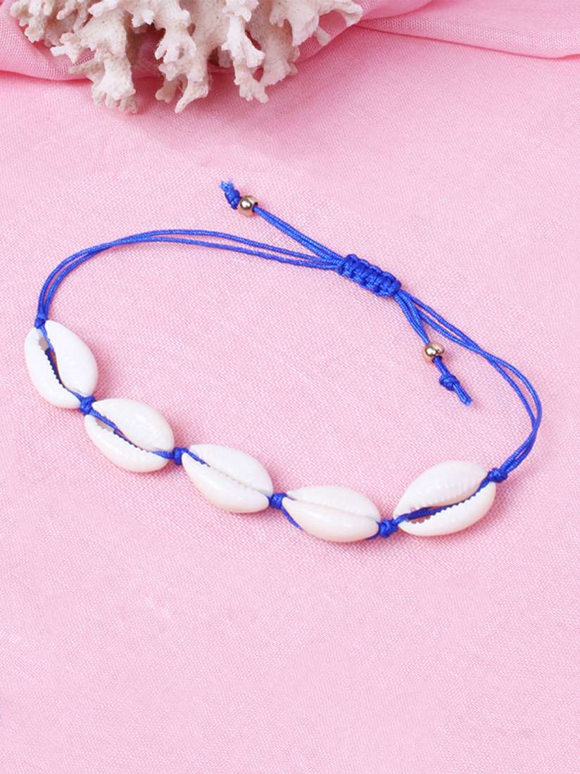 Buy Ayesha Blue Off White Multistrand Bracelet Bracelet for Women 8945195 Myntra