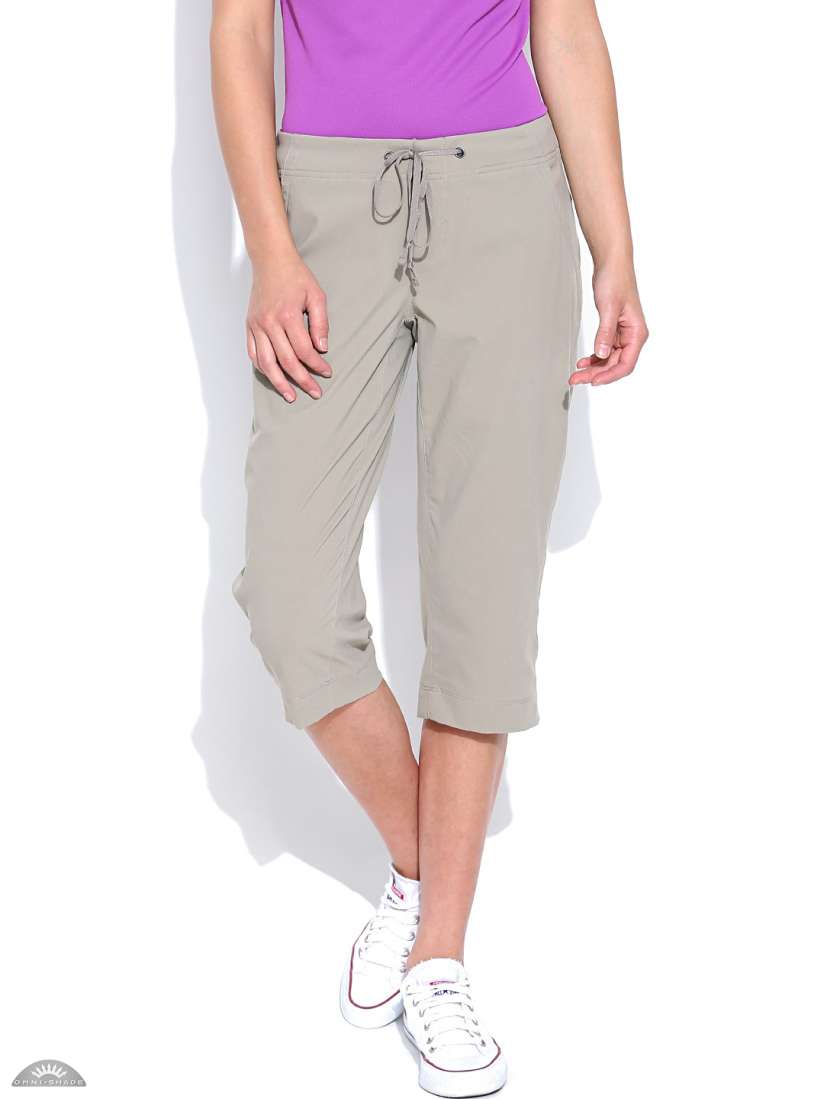 Buy Columbia Women Taupe Anytime UV protected Water Resistant Outdoor Capri Capris for Women 896578 Myntra