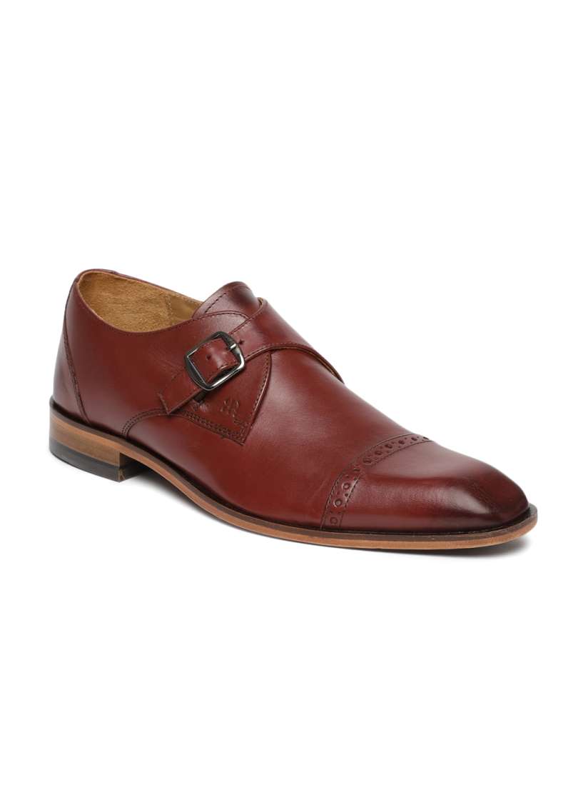 Buy Raymond Men Maroon Formal Leather Monk Shoes Formal Shoes for Men 8966411 Myntra