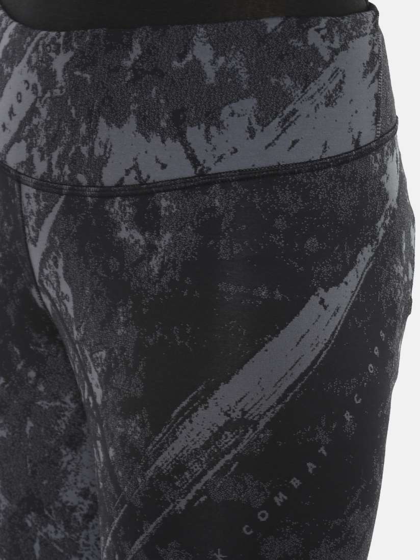 Buy Reebok Women Black Printed MMA Combat Lux Bold Jacquard Tights Tights for Women 8973231 Myntra