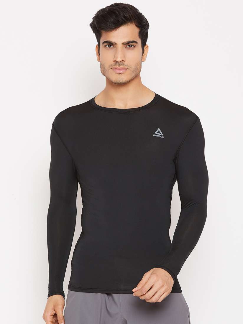 Buy Reebok Men Black Workout Ready Compression Training T shirt Tshirts for Men 8973321 Myntra