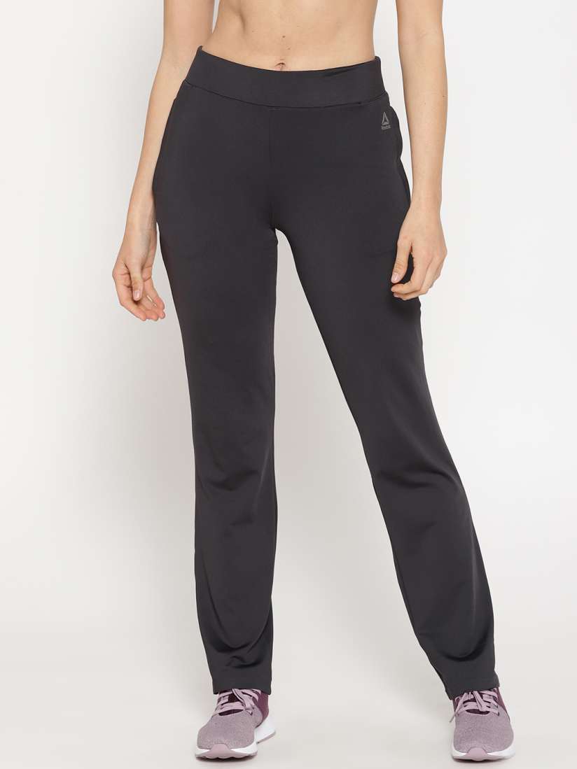 Reebok solid women's track pants best sale