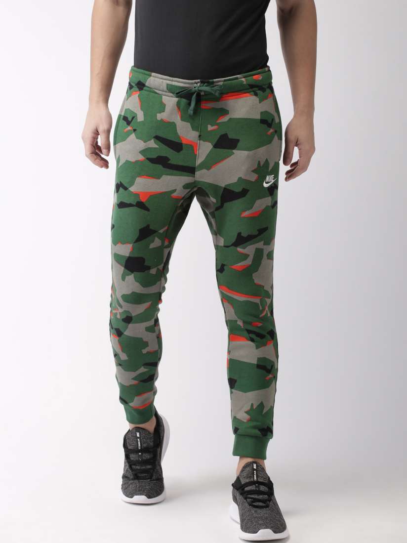 Buy Nike Men Green AS M NK ESSNTL KNIT Camouflage Printed Running Joggers Track Pants for Men 8974315 Myntra