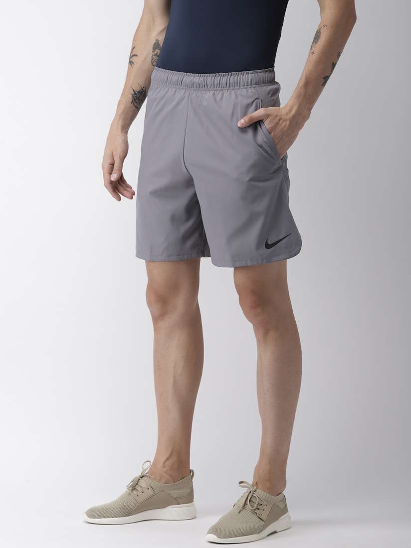 Buy Nike Men Grey Solid Standard Fit AS M NK FLX WOVEN 2.0 DRI FIT Sports Shorts Shorts for Men 8976059 Myntra