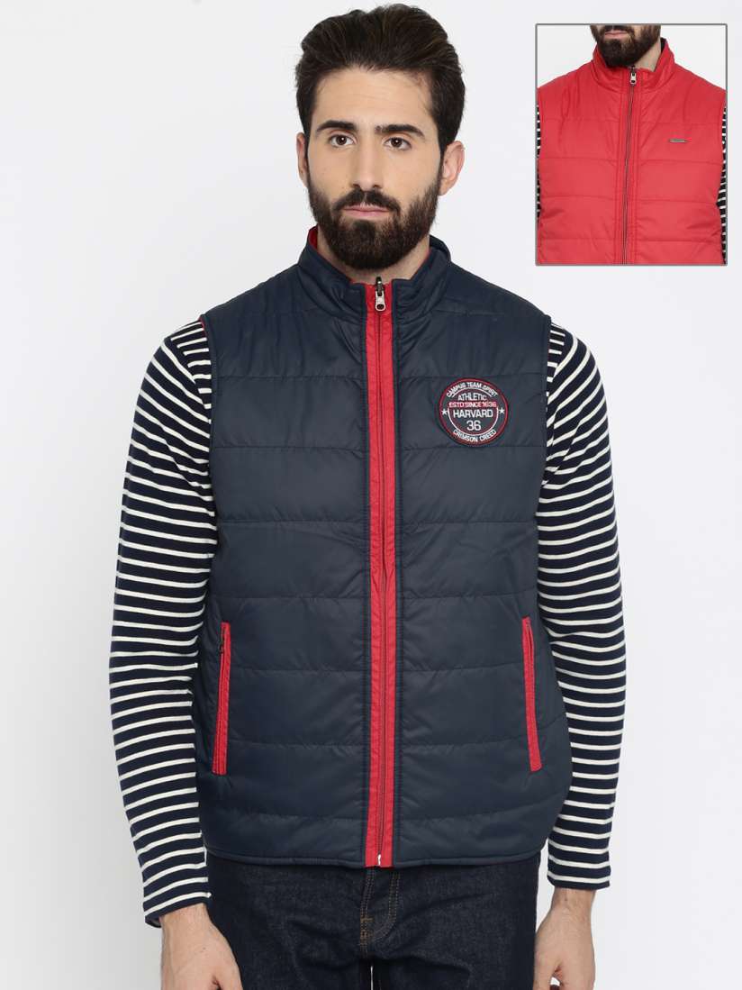 Buy Harvard Red Navy Reversible Jacket Jackets for Men 901183 Myntra