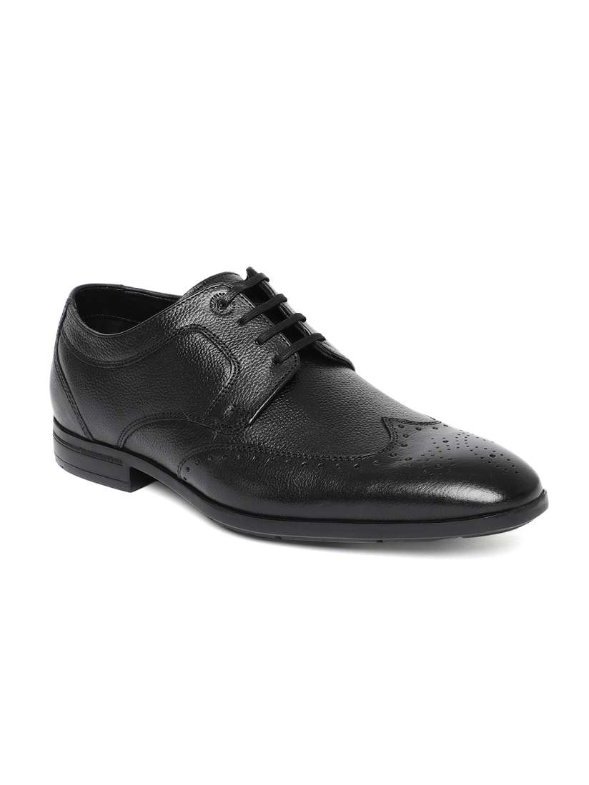 Buy Ruosh Men Black CAMEROON Textured Leather Formal Brogues Formal Shoes for Men 9012761 Myntra