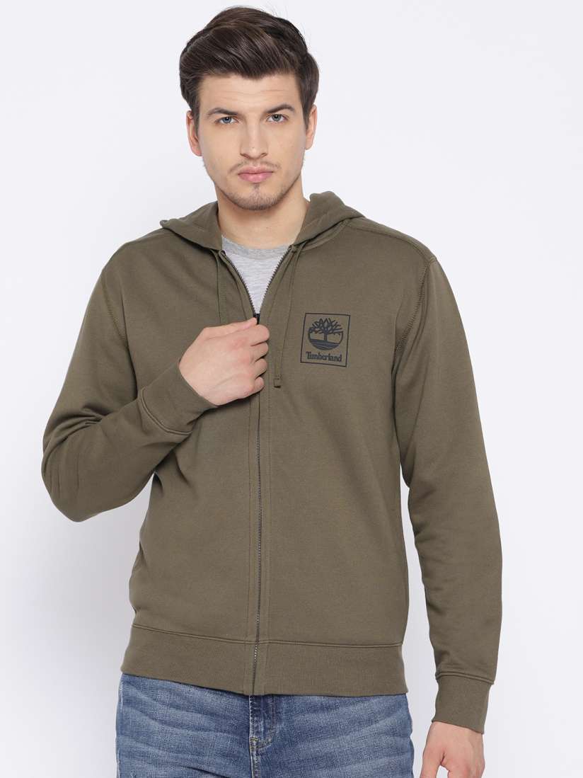 Buy Timberland Men Olive Green SLS Zipped Hoodie Seasonal Grape Sweatshirt with Printed Back Sweatshirts for Men 9022695 Myntra